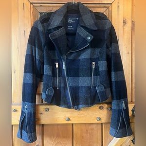 Y2K - Vintage American Eagle Plaid Jacket